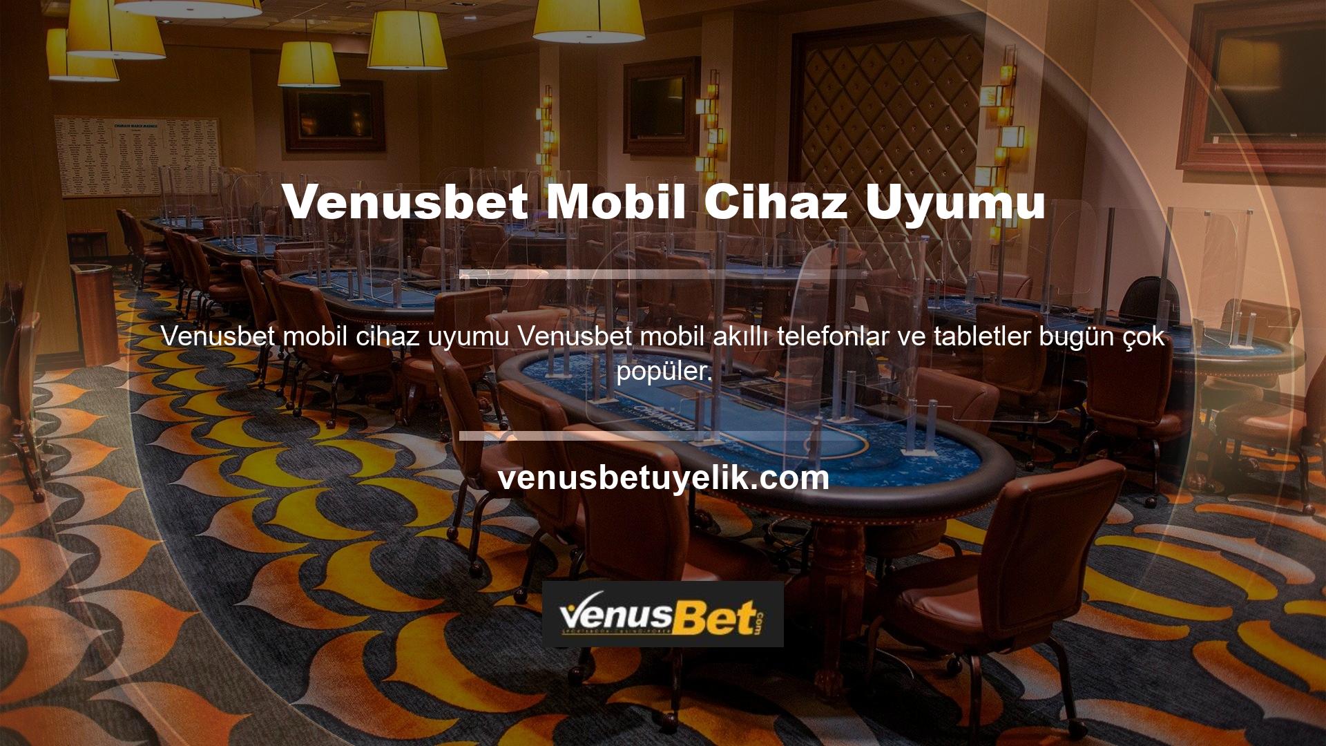 Casino ve casino siteleri de mobil siteleri mobil internet kullanıcılarına hizmet çağına getirdi