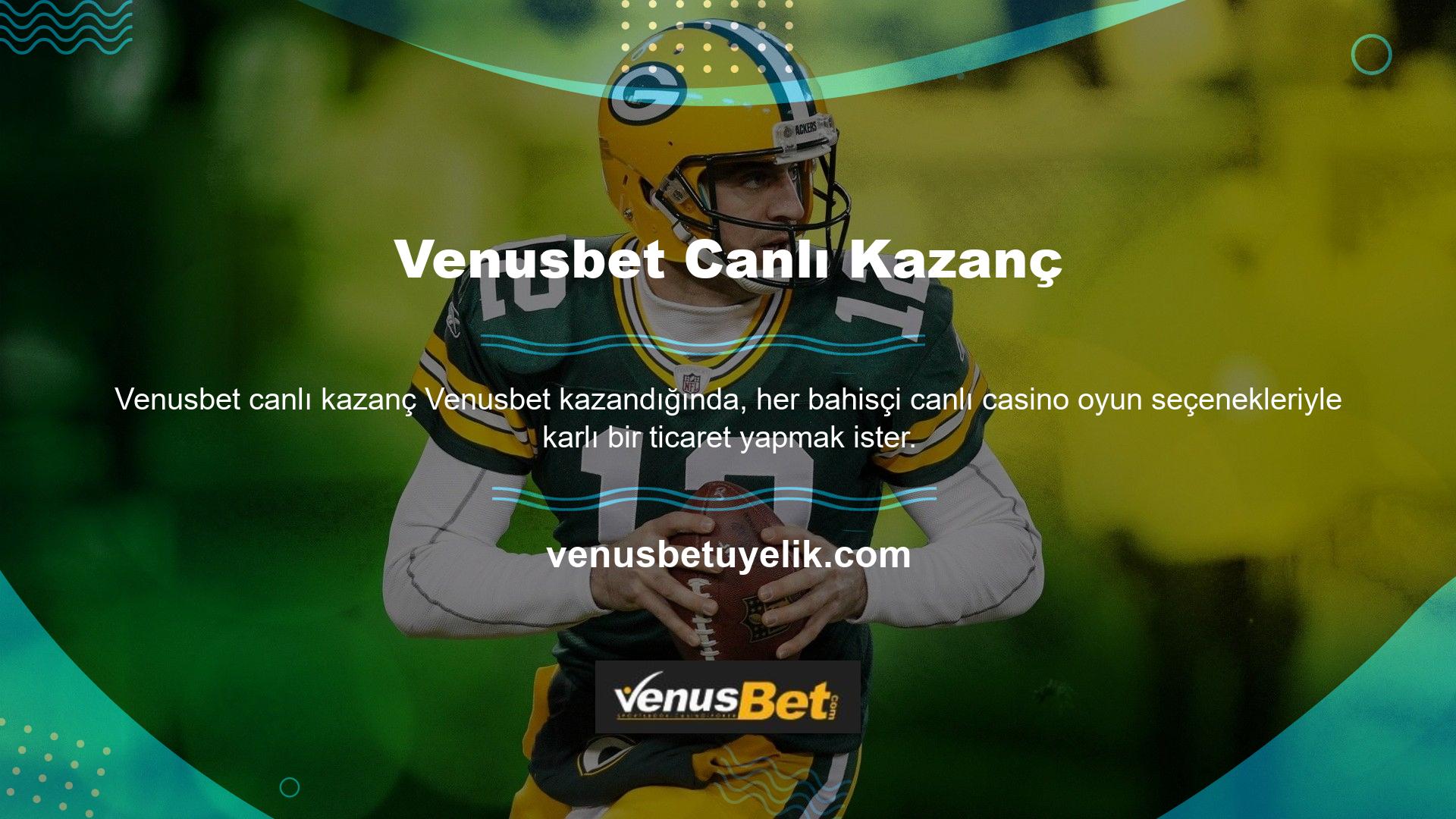 Venusbet canlı casinolarda kazanıp kazanmadığı sorusu belirsiz