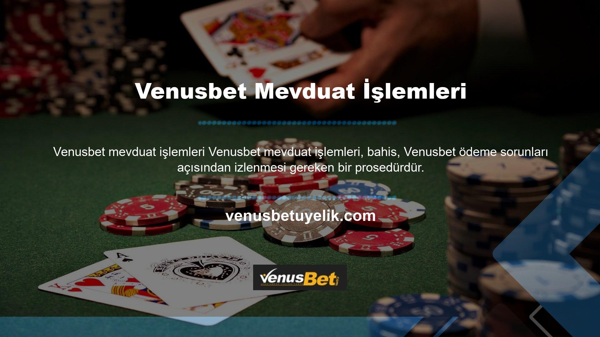 Venusbet bugün mevcut olan gerçek zamanlı bir bahis hizmetidir
